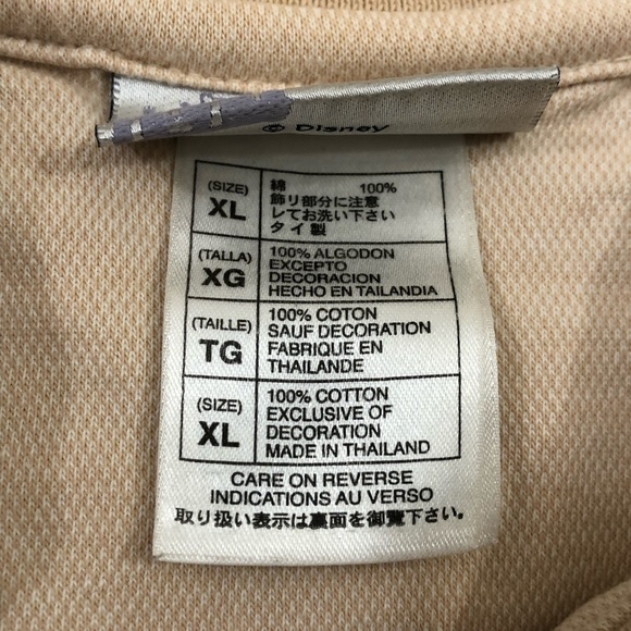 DisneyLand Resort Beige Off White Mickey Mouse Disney Golf Polo Shirt Mens XL - Picture 5 of 6